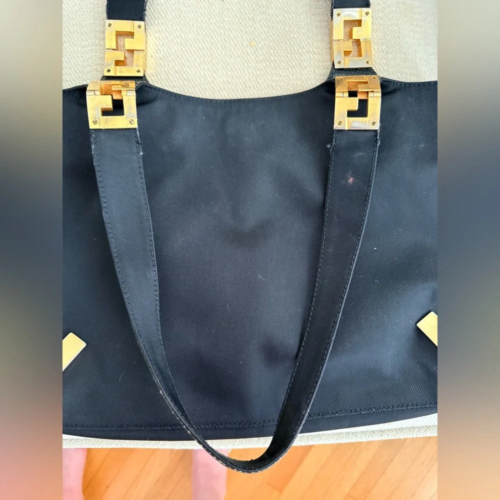 Fendi Vintage Lizard-Trimmed Shoulder Bag - Picture 6 of 13